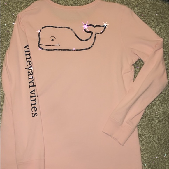 ✨pink and navy vineyard vines long sleeve✨ - Picture 2 of 5
